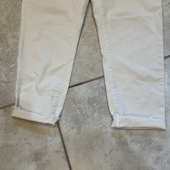 Rag & Bone Cream Boyfriend Straight Leg Crop Khaki Pants Trousers 28 Jeans - Picture 5 of 7